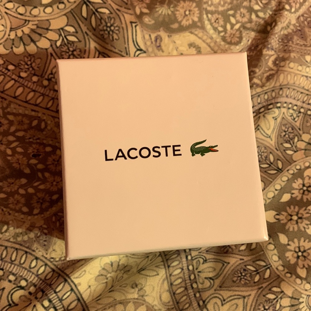 Mens lacoste watch white